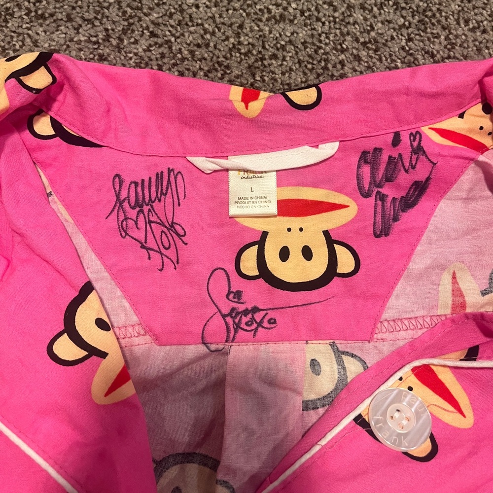 Paul Frank Autographed Pajama Set